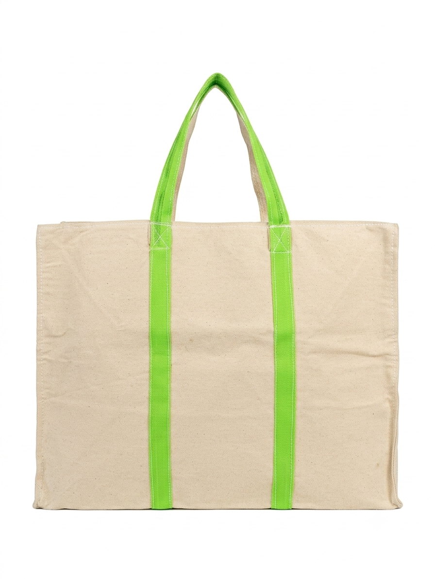 10oz Canvas Handbag with Zip | XL Eco Tote Bag