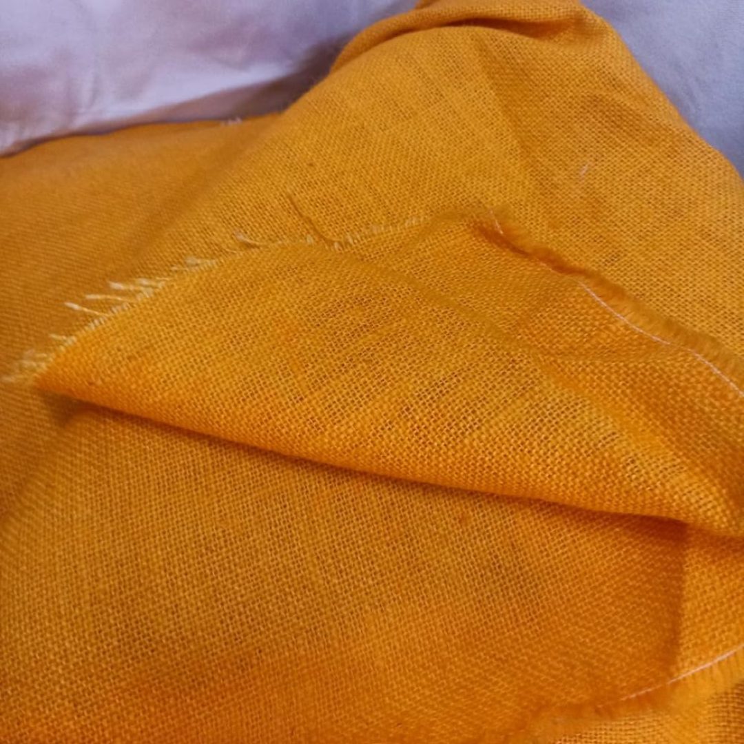 Mustard Yellow Color Jute Fabric (Non Laminated)