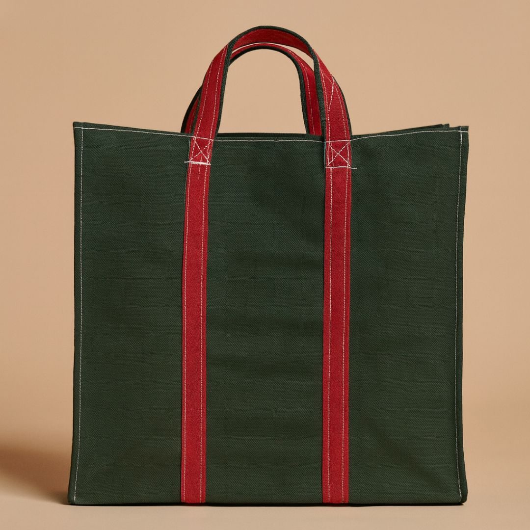 Tarp Canvas Grocery Bag Large 16×17×8 Eco Reusable Bag